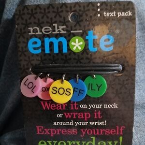 Colorful Text Charm Necklace Or Bracelet